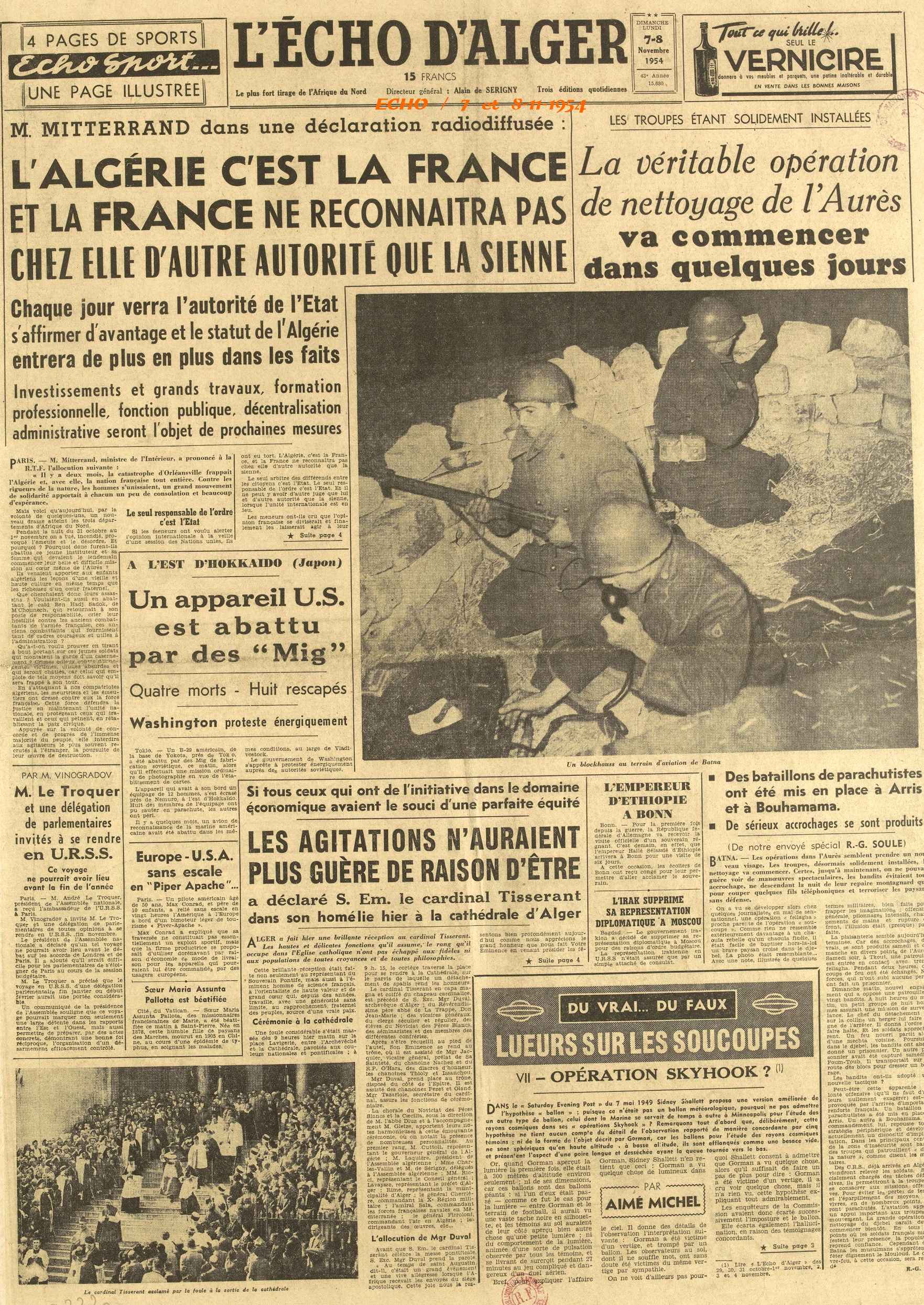 M. MITTERRAND dans une déclaration radiodiffusée :