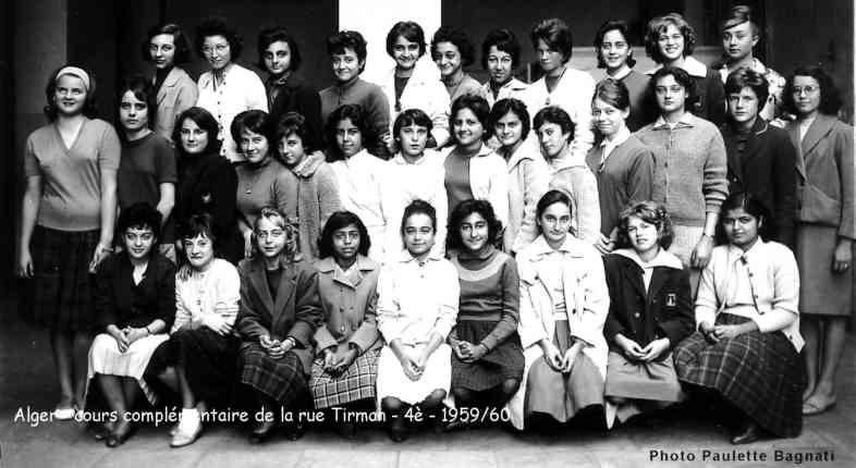 Cours complémentaire de la rue Tirman, 4è, 1959/60