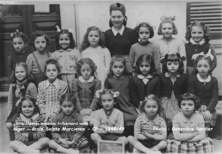 classe de CP, 1948-1949, institutrice : mme. Laperrière