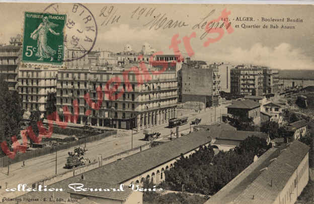 le bd Baudin et le quartier Bab-Azoun, écrite le 29-11-1911