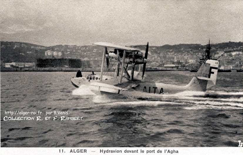 quartier de l'Agha,hydravion et la base aeronavale air-france