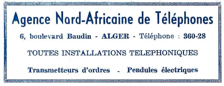 agha,agence nord-africaine de telephones,baudin