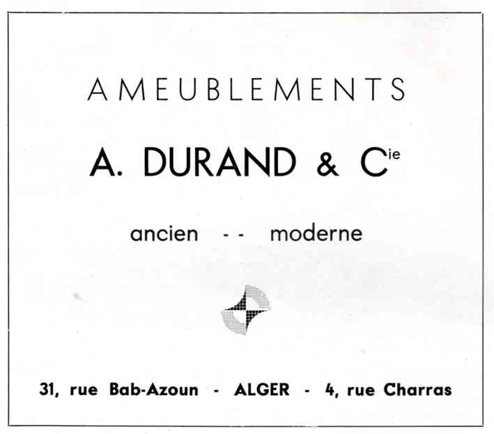 agha,ameublements durand,rue charras