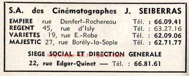 S.A. des Cinématographes J.SEIBERRAS