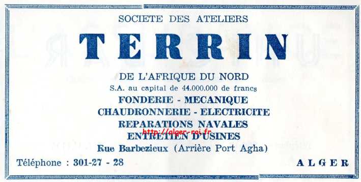 SOCIETE des ATELIERS TERRIN