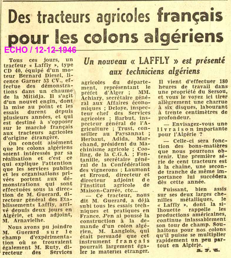 Des tracteurs agricoles français