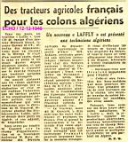 Des tracteurs agricoles français