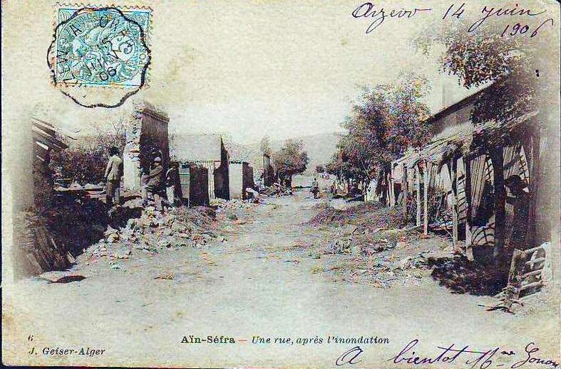 ain-sefra,une rue apres l'inondation