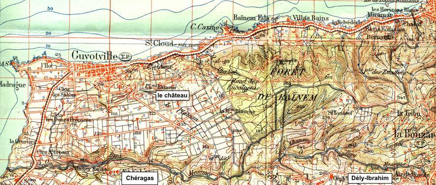 Le territoire communal de Guyotville (ou Aïn Benian))