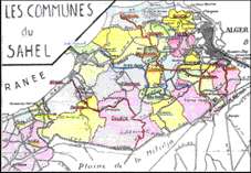 Carte des communes du Sahel