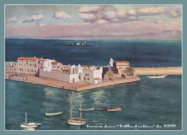 Aquarelle : Albert Marquet "le bassin de l'Amirauté à Alger"