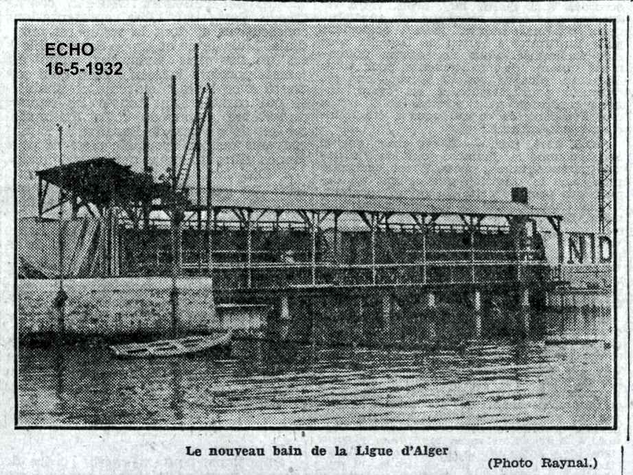 Le bain sportif de la Ligue d'Alger de natation