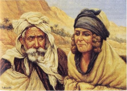 Louis Granata : " Sujets de Bou-Saâda ", 58 x 70 (coll. particulière). 