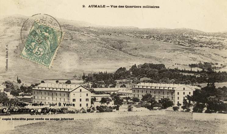 Vue des quartiers militaires