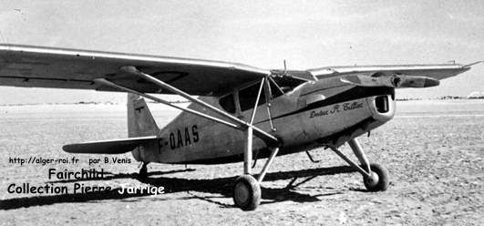 Fairchild de l'Aéro-Club d'Algérie, 1955