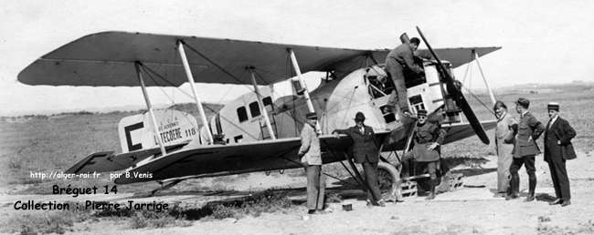 Bréguet 14 des lignes Latécoères à Maison-Blanche , 1925