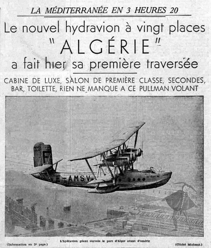 Le nouvel hydravion à vingt places