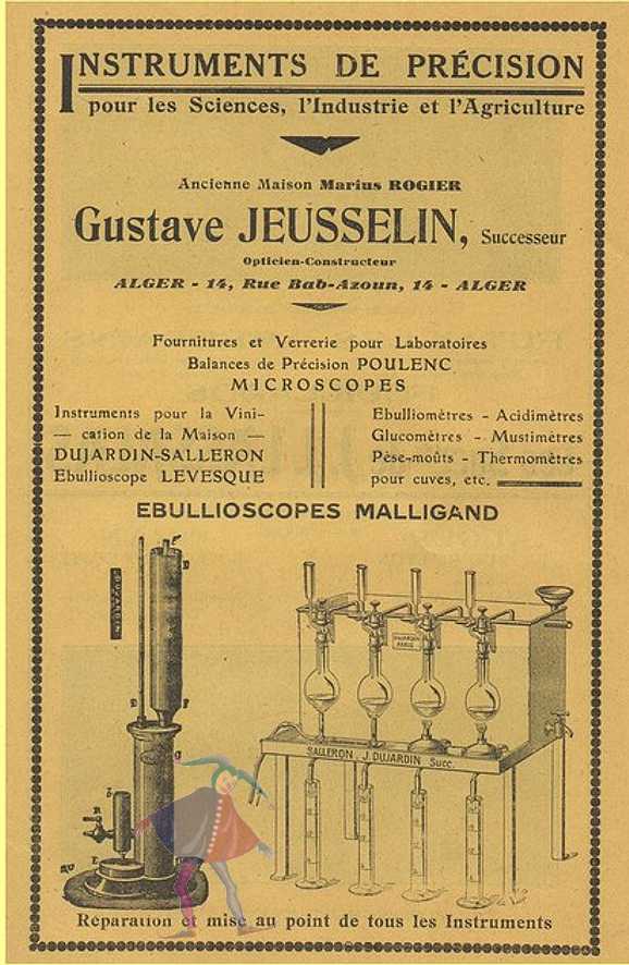 rue bab-azoun,gustave jeusselin,instruments de precision,ebullioscope 