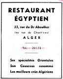 Restaurant égyptien