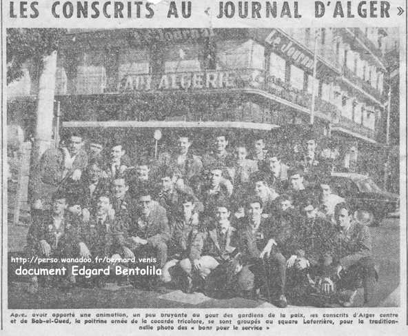 les conscrits de Bab-el-Oued au "Journal d'Alger" 