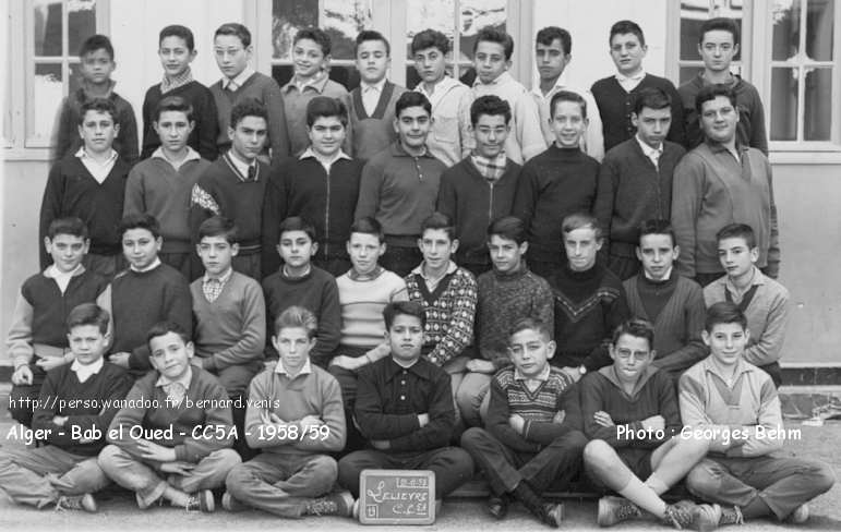 cours complémentaire 5A, 1958-1959