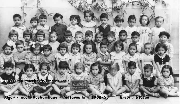 École Rochambeau,maternelle, 1952-1953