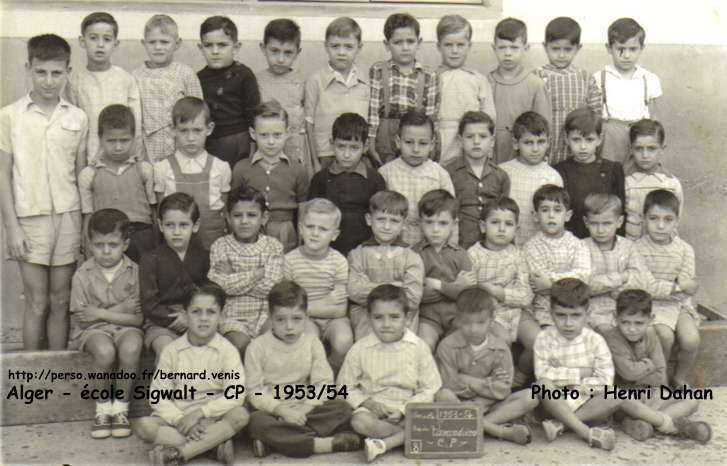 Cours préparatoire, 1953-1954, institutrice : mme Stora