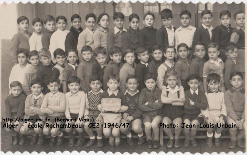 École Rochambeau, classe de CE2, 1946-1947