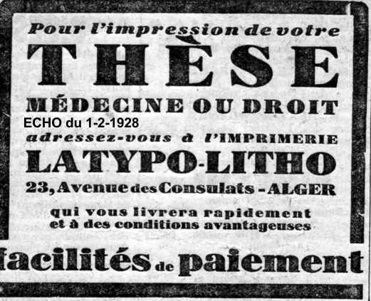 L'imprimerie Typo-litho 