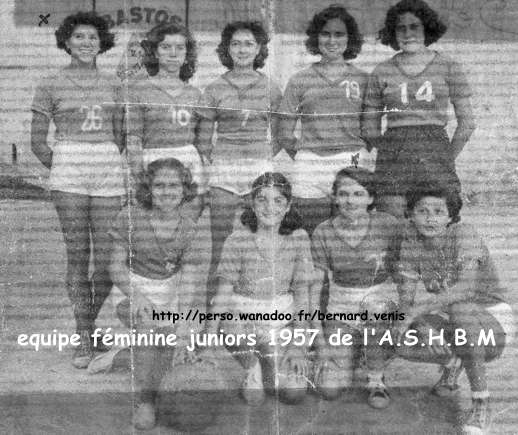 Feminines Juniors 1957 