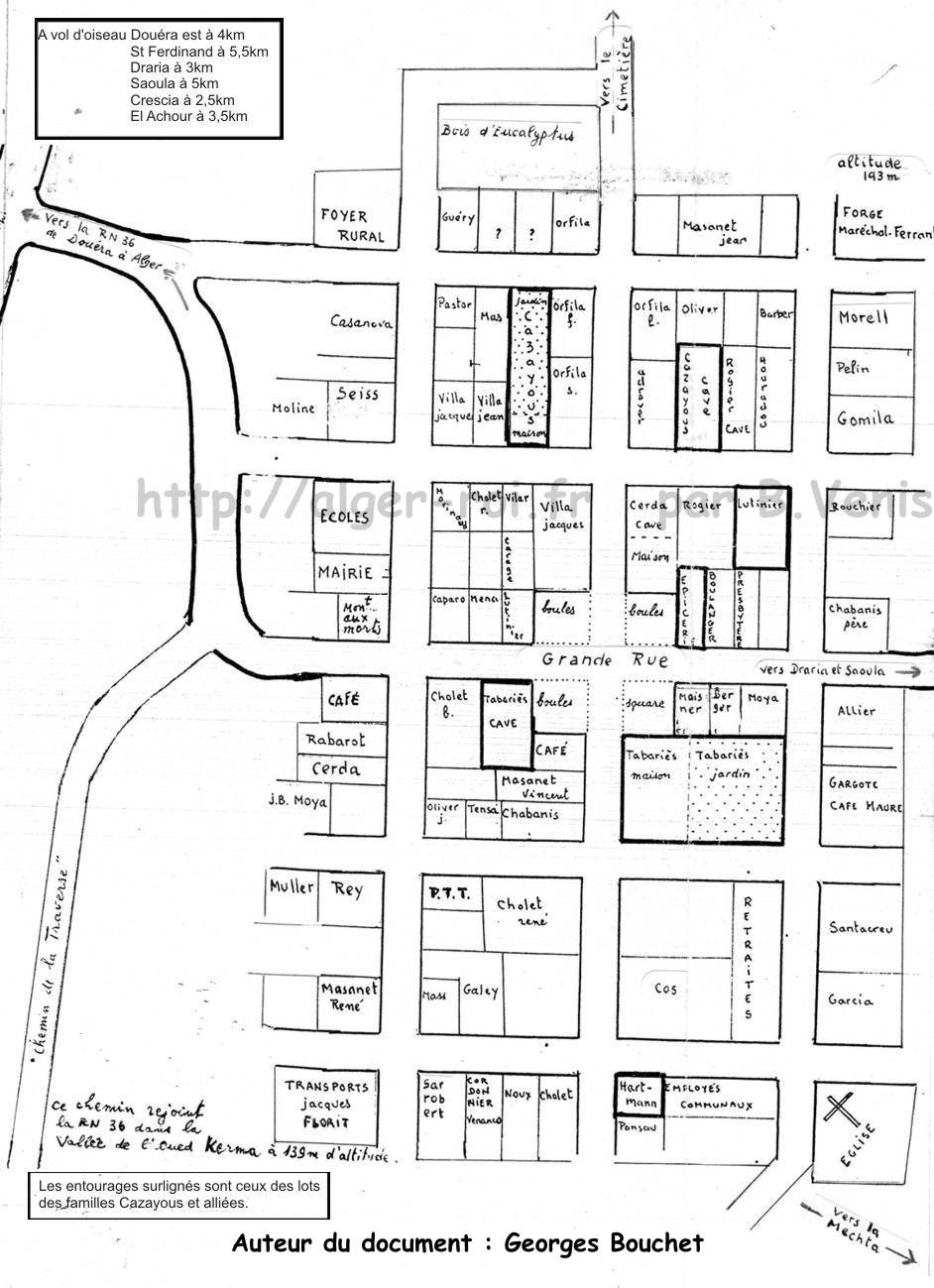 les six communes de la ceinture du fahs,baba-hassen;,plan cadastral