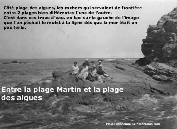 rochers entre la plage Martin et la plage des algues