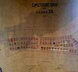 Plan du cimetière en 1949