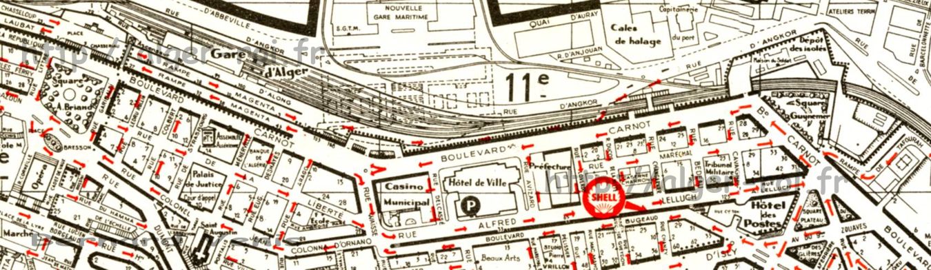 Plan du boulevard et des rues alentours