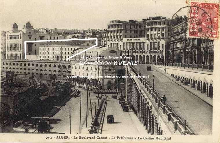 le boulevard Carnot, la préfecture, le casino municipal