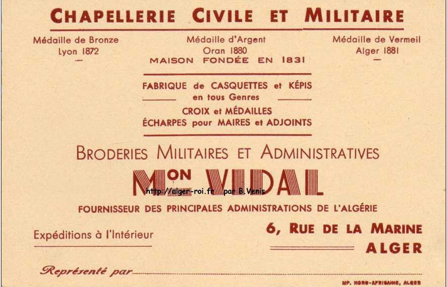 CHAPELLERIE CIVILE ET MILITAIRE 