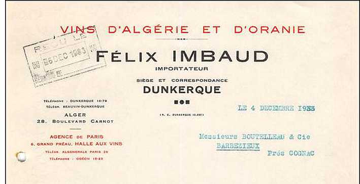 boulevard Carnot,felix imbaud,vins d'algerie