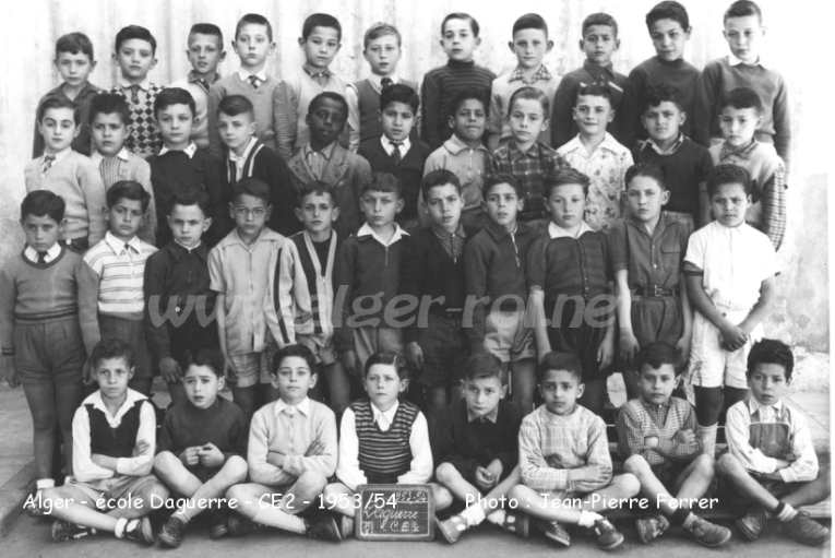 École de la rue Daguerre, classe Cours élémentaire 2è année, 1953-53