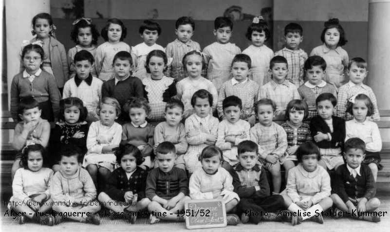 Classe enfantine, 1951-1952