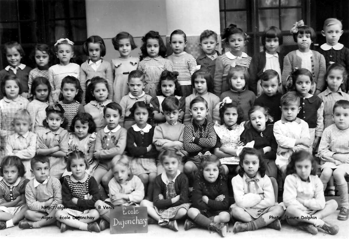 photos de classes,maternelle,1948-1949,48-49,ecole dujonchay,saint-saens