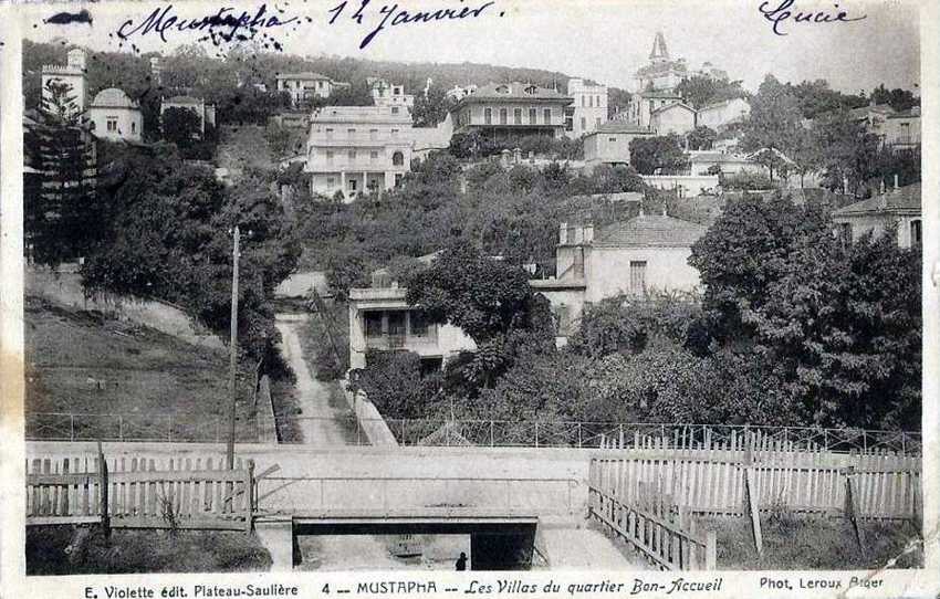 Alger,boulevard Bon accueil futur boulevard Saint Saëns,les villas