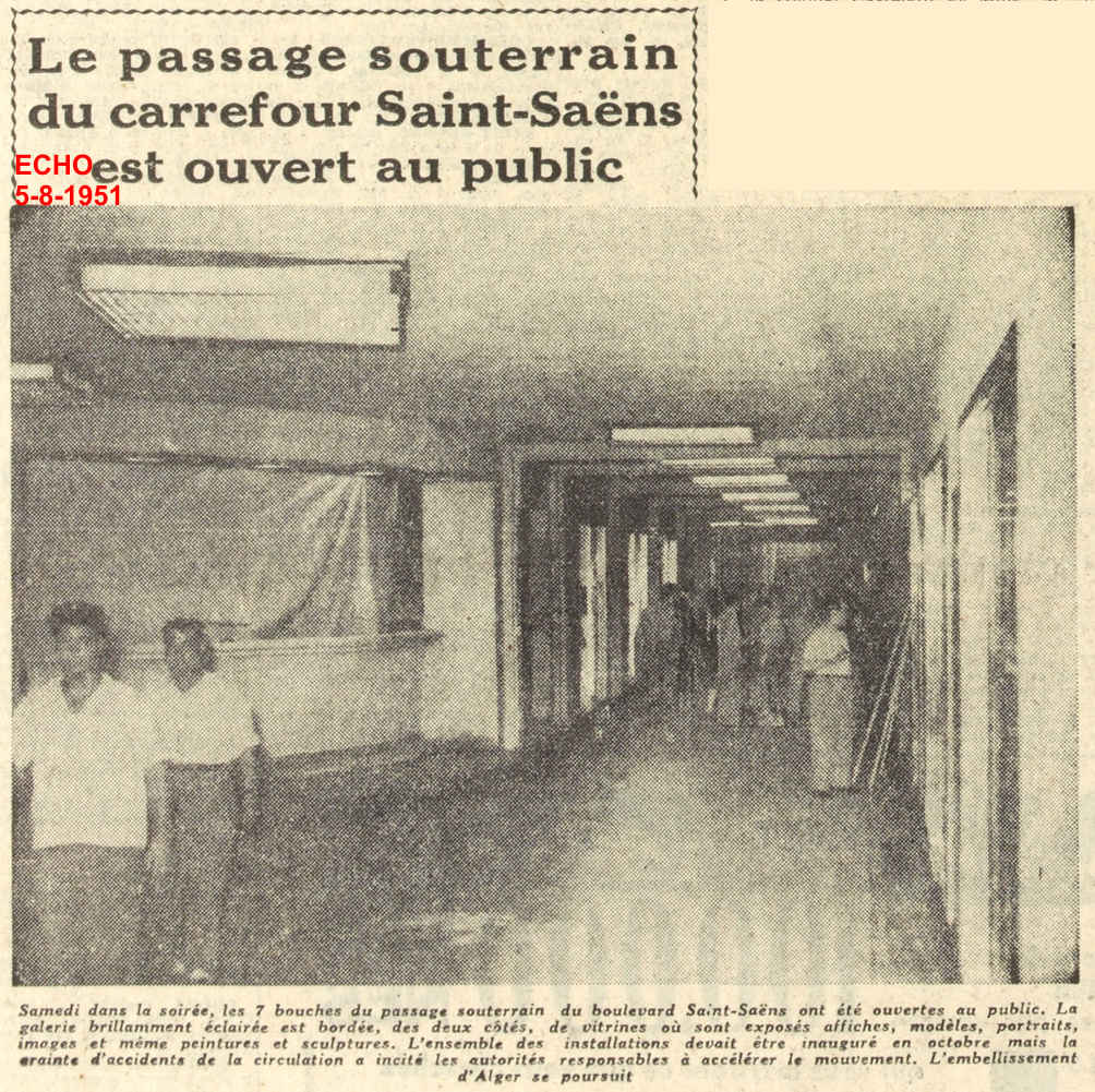 Le passage souterrain du carrefour Saint-Saëns est ouvert au public