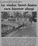 Au-dessus de la rue Burdeau le viaduc Saint-Saëns sera bientôt élargi
