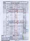 Esquisse du plan du lycée de Ben-Aknoun et souvenirs pour les années 1945 à 1951