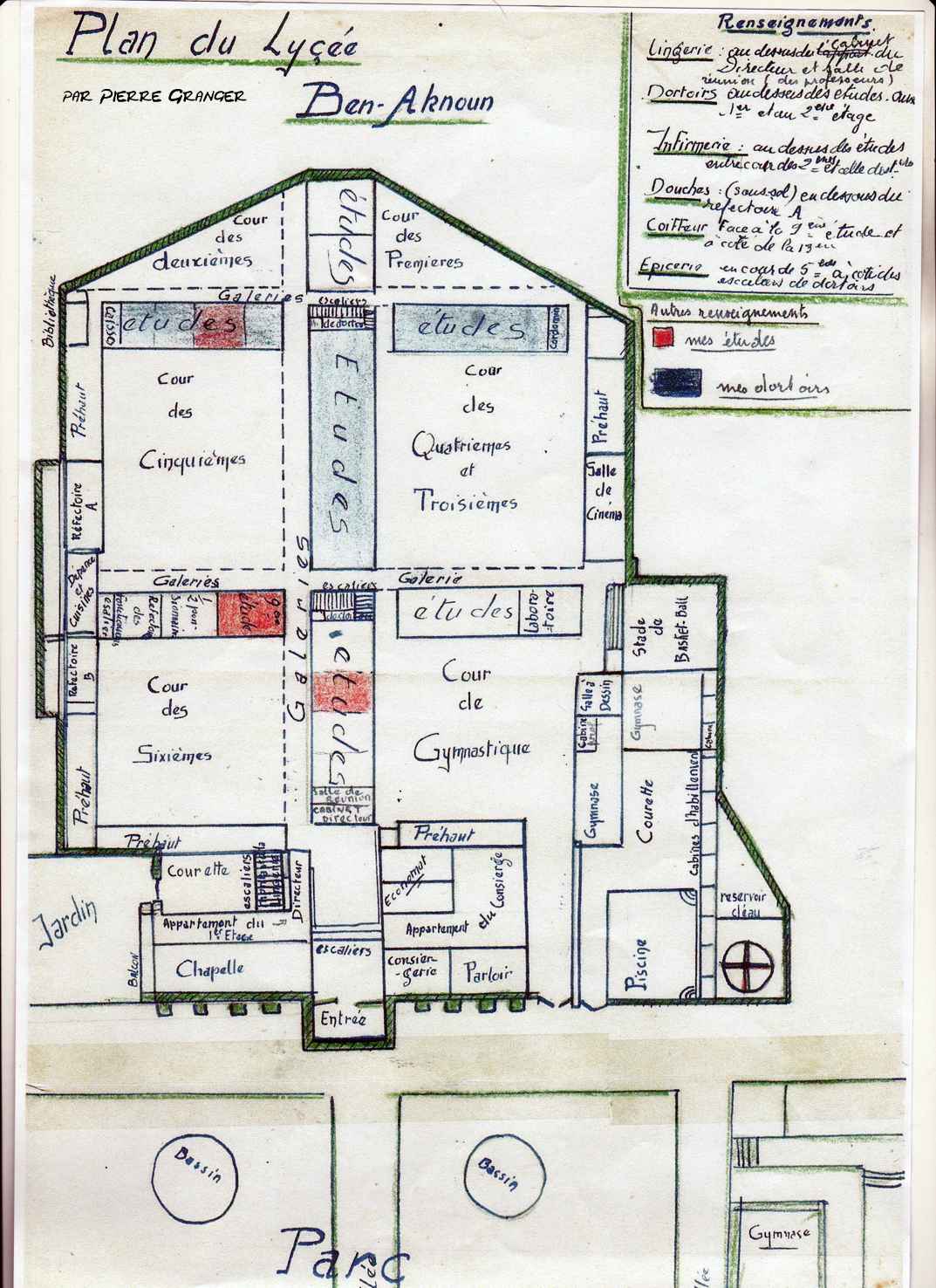 Plan du lycée