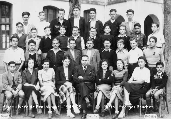 3 èB3, année 1948-49, mr. Djian, professeur de Français