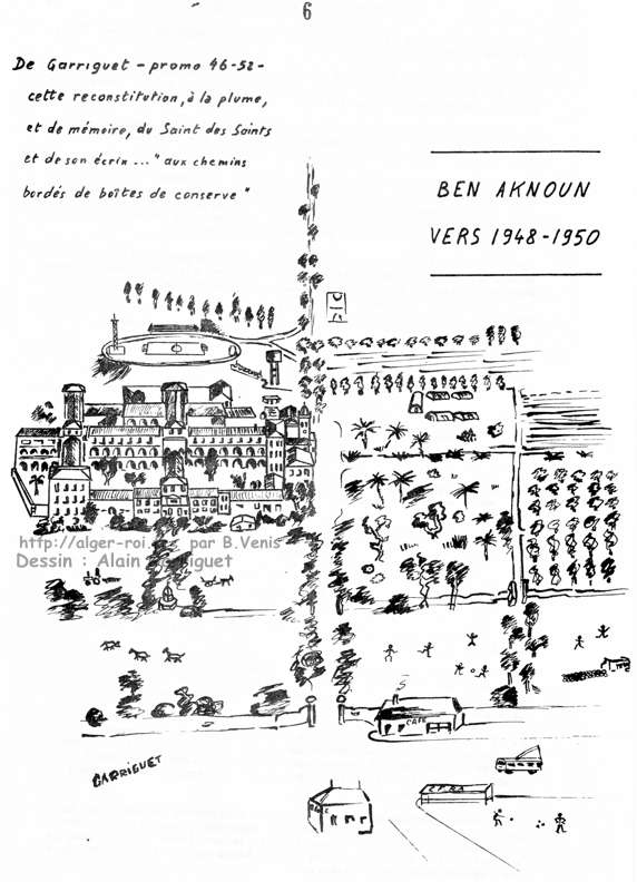 8 croquis du LBA réalisés " de tête " par Alain Garriguet ( génération 1948. 52 ) -