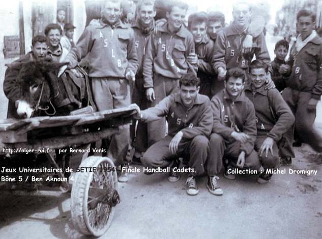 Jeux Universitaires de SETIF 1954- Finale Handball Cadets.