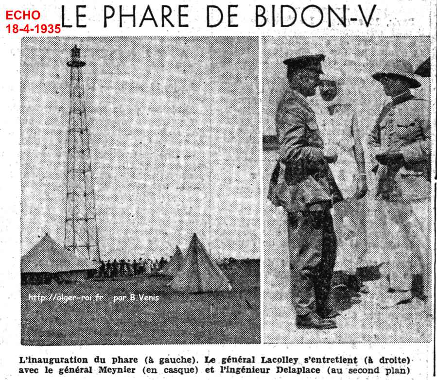 Le phare Vuillemin à Bidon V