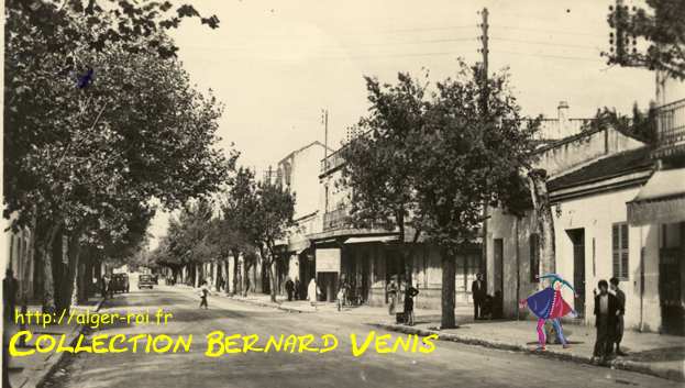 2°/ la rue pricipale, carte écrite le 2 mars 1950 Birkadem - Alger, ses alentours 